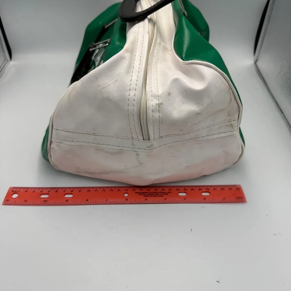 Vintage TN Sport Cedar Grove Trail Blazers Duffel Bag Green White Made in USA